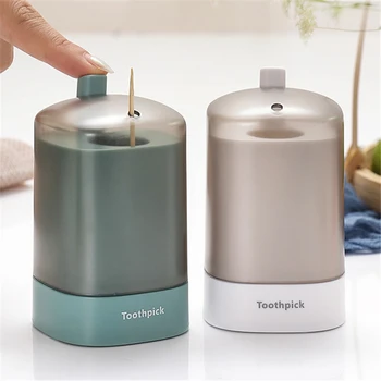 

Automatic Toothpick Holder Container Household Table Toothpick Storage Box Portable Press Type Toothpicks Dispenser Box