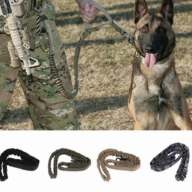 Горячая Распродажа 1000D нейлоновый Тактический Военный полицейский тренировочный поводок для собак Модный поводок для собаки эластичные ошейники для домашних животных многоцветные