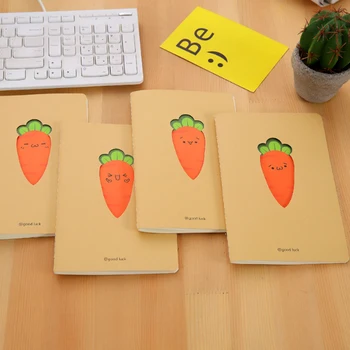 

10packs/lot cover design Expression carrot A5 Notepad Pages Diary note school assignment Notebook