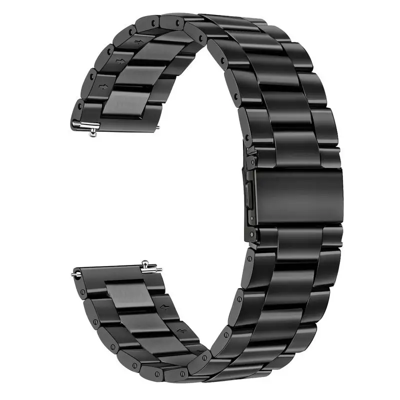 Black Розовый Золотой Нержавеющая сталь ремешок+ инструмент для samsung Galaxy часы Active2 40 мм 44 SM-R830 Quick Release группа активный 2 ремень - Цвет ремешка: Black
