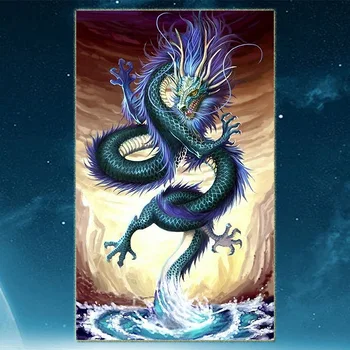 

“Chinese Dragon” Diamond Painting Photos Full Round Diamond DIY embroidery stitch Art Mosaic Cross Stitch Gift Home Decorate