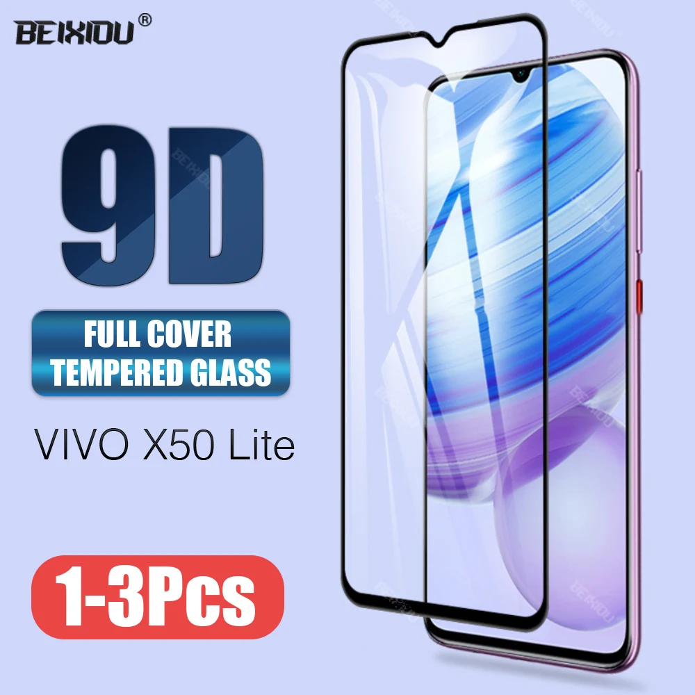 Закаленное стекло 9D для vivo X50 Lite полноэкранная защита 6 38 дюйма закаленное