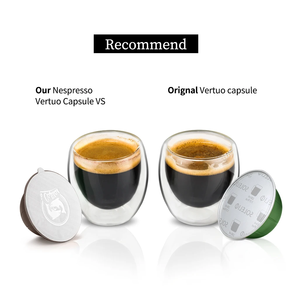 20 упаковок одноразовые Nespresso Vertuo многоразовые капсулы 150 мл фильтры для Nespresso Vertuoline Delonghi алюминиевые уплотнения фольги