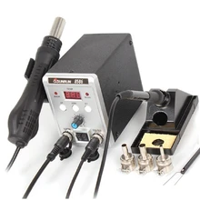 8586 SMD DGA паяльная станция 2 в 1 фена Электрический паяльник паяльная станция De паяльная станция 8586 BGASMD станция