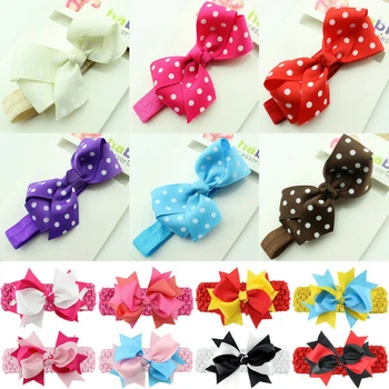 

Brand New Cute Toddler Girls Kids Baby Bowknot Hairband Pretty Stretch Headband Head Wrap