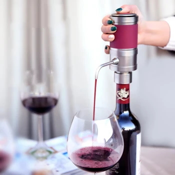 

Electric Red Wine Aerator Magic Decanter Pump Essential Wine Quick Aerator Wine Pourer Hopper Cider Party Equipment Bar Tools