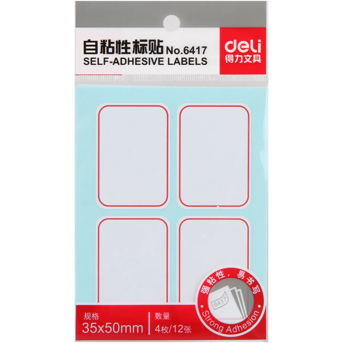 Deli 6417 Self-Adhesive Stick Label 35X50 Mm Large Size Handwritten Stick Label Sticker Index Paper