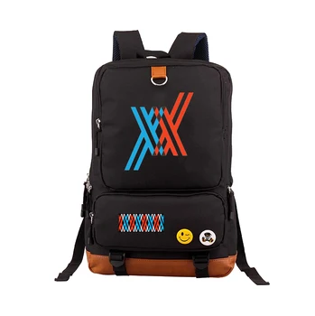 

Anime DARLING in the FRANXX Backpack Canvas School book Bags shoulder bag men women Laptop traveling Rucksack