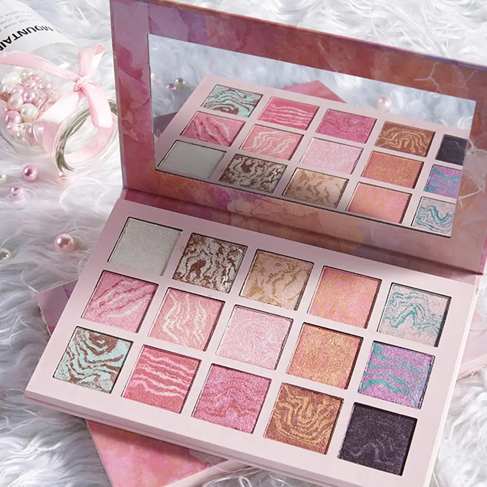 

15 Color Matte Marble Eye Shadow Makeup Palette Pearl Makeup Eye Shadow Flash Waterproof Durable