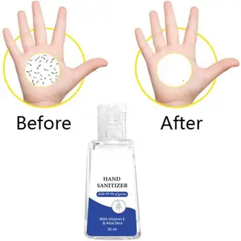 

Quick Dry Clean Hand Sanitizer, 99% Effective Cleaning No Clean Waterless Antibacterial Hand Gel No Washing And Quick Drying