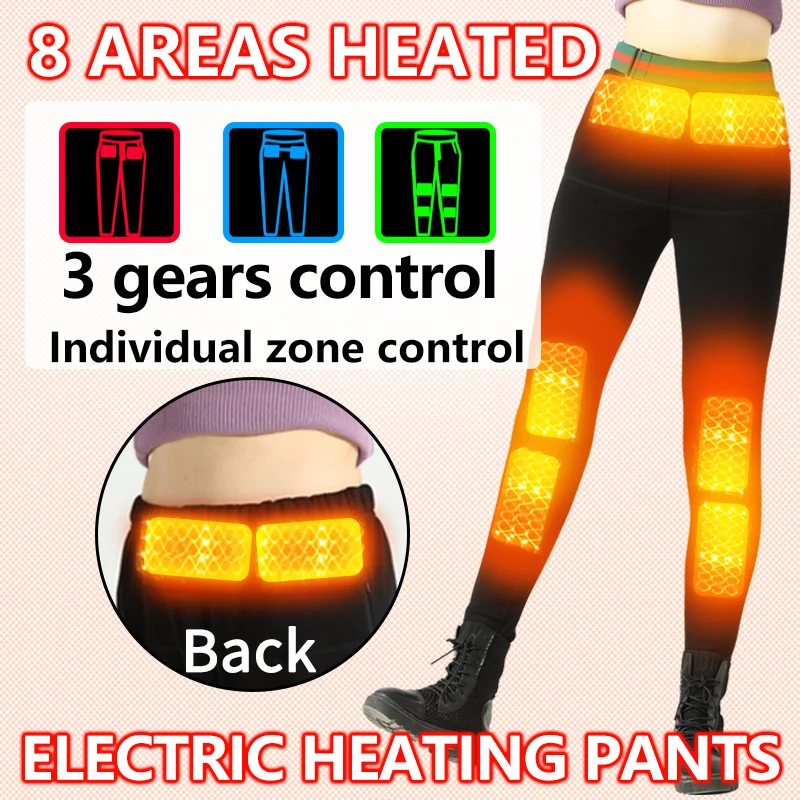 Casual Pants Winter outdoor sports warm pants men women electric heating USB charging heating clothing plus velvet thick