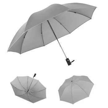 

Windproof Umbrella Three-fold Compact Folding Reverse Self-opening Umbrella Unisex Rain Umbrella BJStore