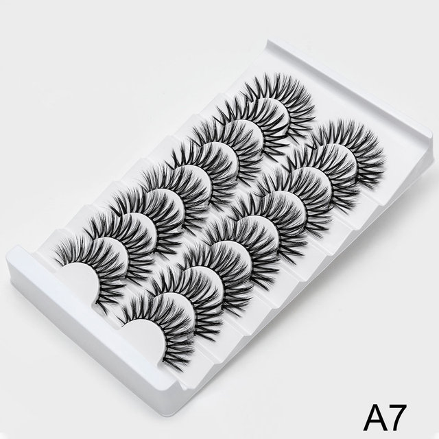 3D Faux Mink Lashes Natural False Eyelashes Dramatic Volume Fake Lashes Makeup Eyelash Extension Silk Eyelashes