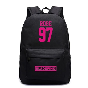 

Beautiful Blackpink Jisoo Jennie Rose Lisa Rucksack Students School Bags back to school Bags Travel Backpack Gift