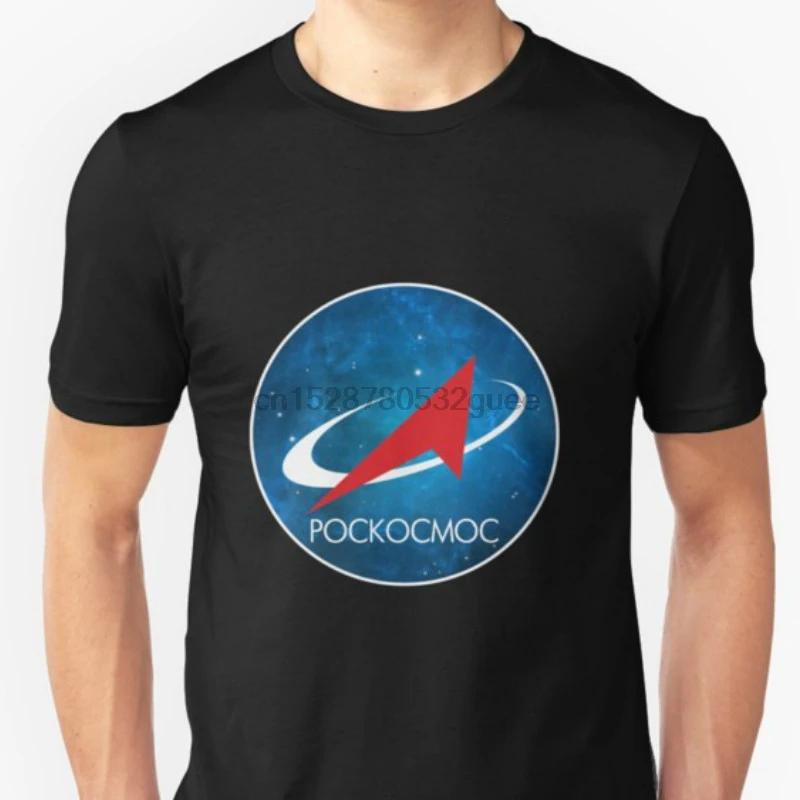 Fashion Cool Men T Shirt Women Funny Tshirt Roscosmos Nebula Logo Customized Printed | Мужская одежда