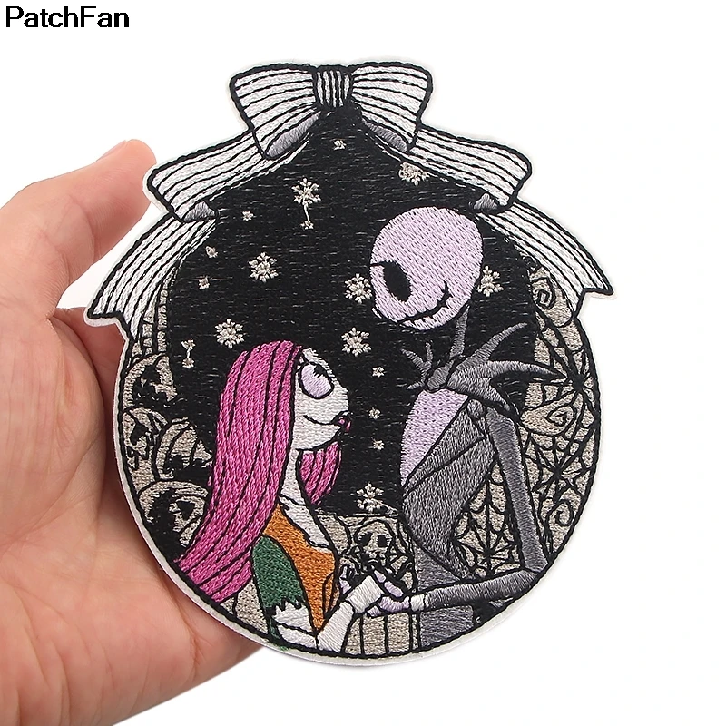 20 шт./лот A2579 Patchfan Кошмар перед Рождеством вышитые DIY железо/пришить на ткань аксессуары патчи Аппликации