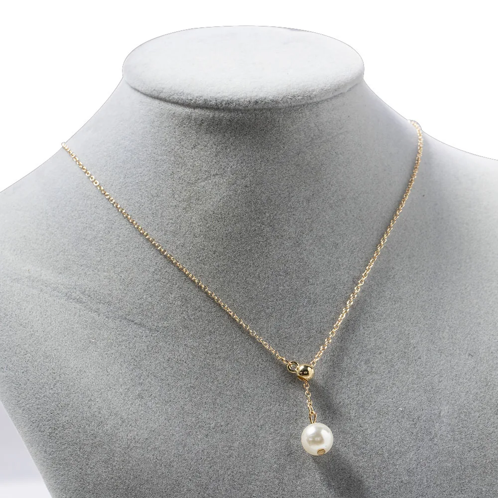 

Simple Classic Necklace Simple Imitation Pearl Pendant Choker Necklace for Women Chain Necklaces