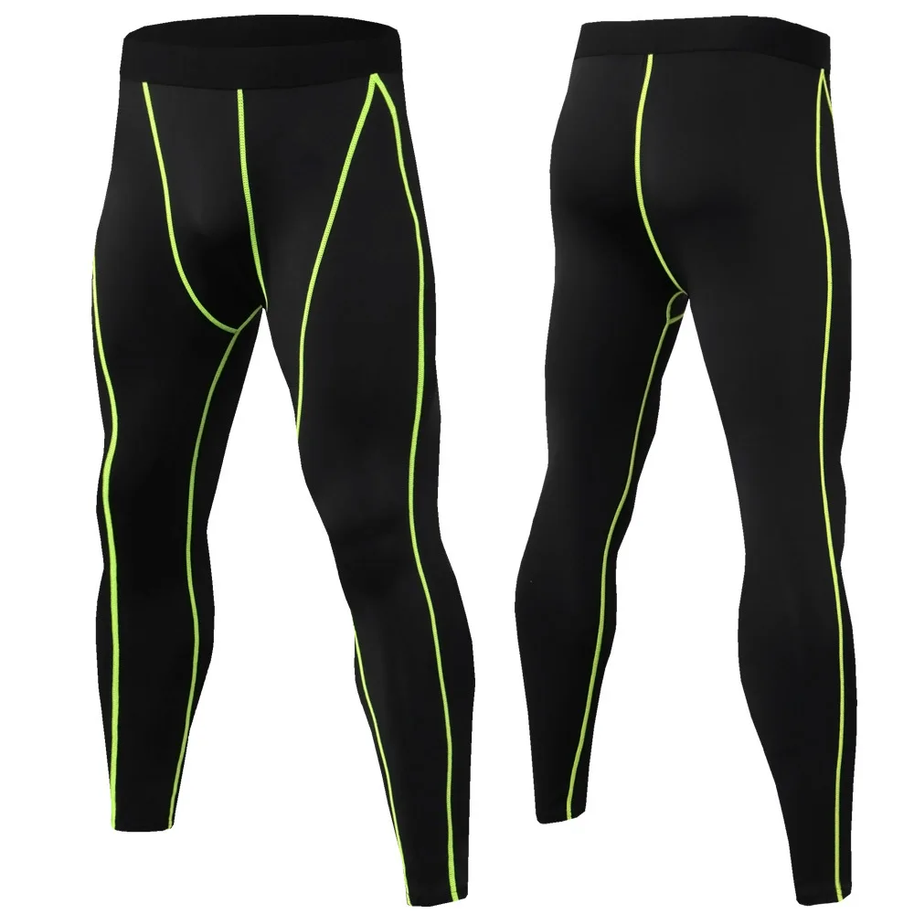 KC132 trousers black bottom green line