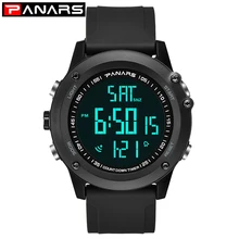 

PANARS Casual Men Digital Watch Sports Chronograph Waterproof Alarm Clock LED Wrist Watch Dual Time Watch Relogio Masculino