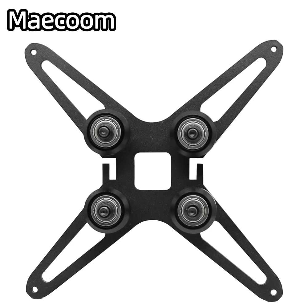 Maecoom Metal Black 180*180 Hotbed Y Carriage Plate With Pulley For 180 3D Printer Heated Bed 2040 Aluminum Profile heatbed part |