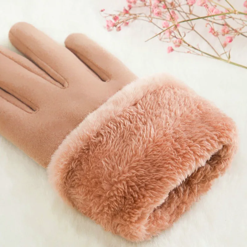 Зимние перчатки теплые перчатки двухслойные утолщение бурелом холодной Сенсорный экран перчатки Зимние перчатки дл пар Luva Thanos
