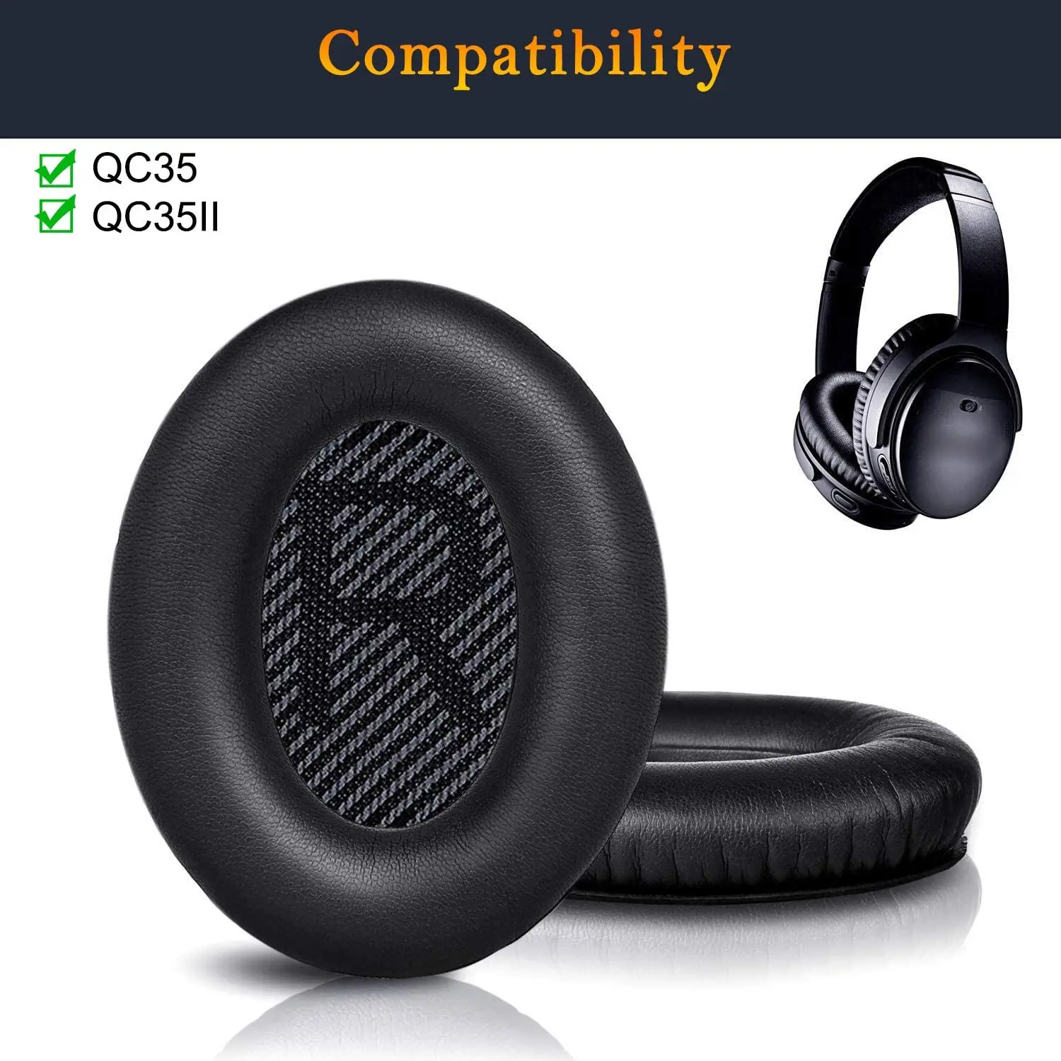 Qc35 Replacement Ear Pads Cushion Kit 