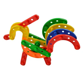 

Children Table Area Wood Assembled Spell Mosaic Tabletop Wooden Puzzle Toy Snowflake Square Water Pipe