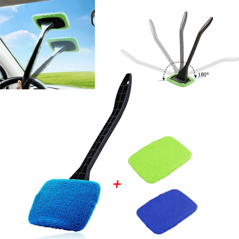 Car Window Cleaner Brush Kit Windshield Wiper Cleaning Wash Tool Inside