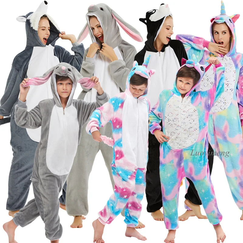 Новинка; детские комбинезоны с животными; одежда для сна кигуруми; женские пижамы с единорогом; костюмы с героями мультфильмов для мальчиков; комбинезоны с единорогом для девочек
