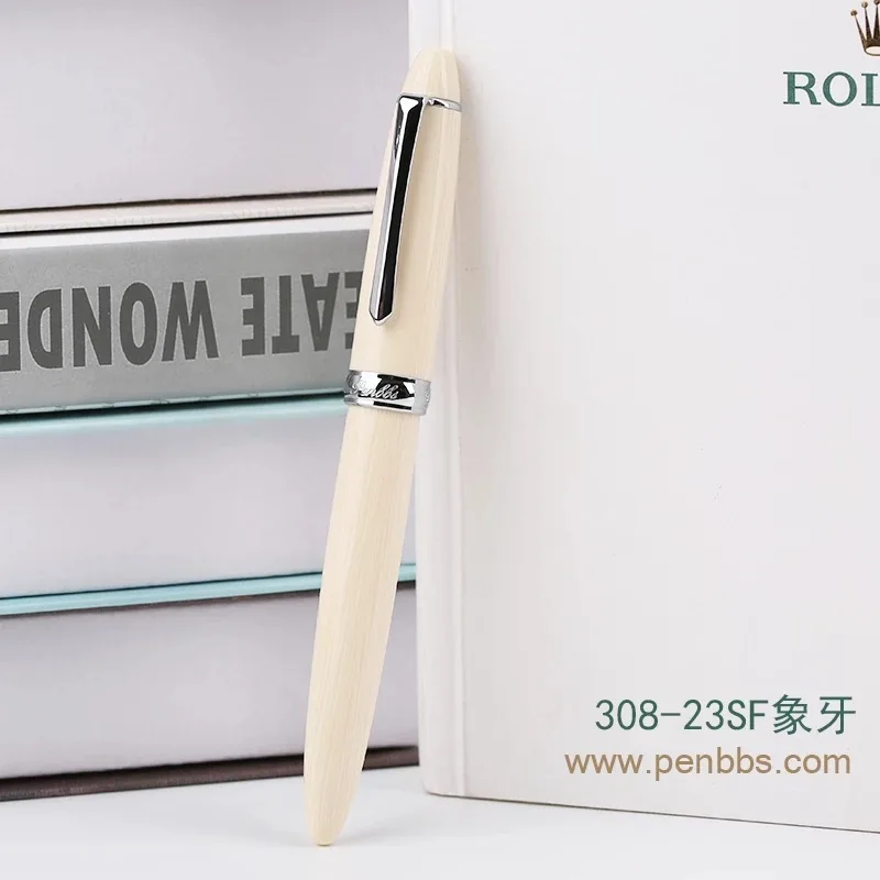 Penbbs 308 прозрачный фонтан акриловое перо калиграфия M 0,5 мм перо смолы искусство Пишущие принадлежности - Цвет: 05