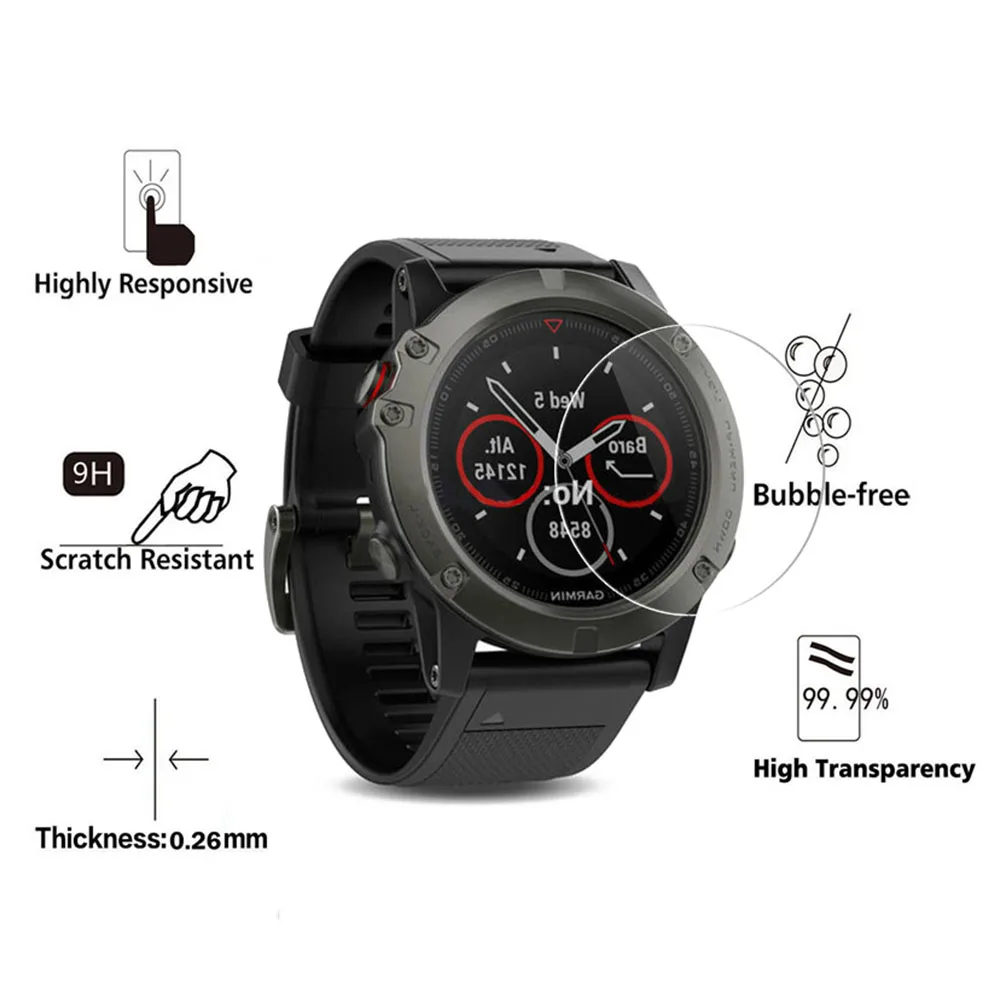 

Anti Scratch Bubble Free Optical Transmittance Smartwatch Film Durable Replacement Protective Super Clear For Garmin Fenix 5