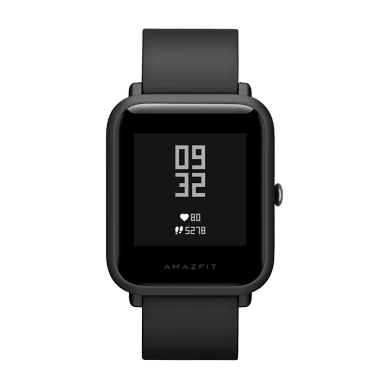 Black Global Version Amazfit Bip Lite Xiaomi Huami Smart Watch 1.28inch Dispaly Waterproof 45 days Battery Life Heart Rate Sleep - Цвет: Black