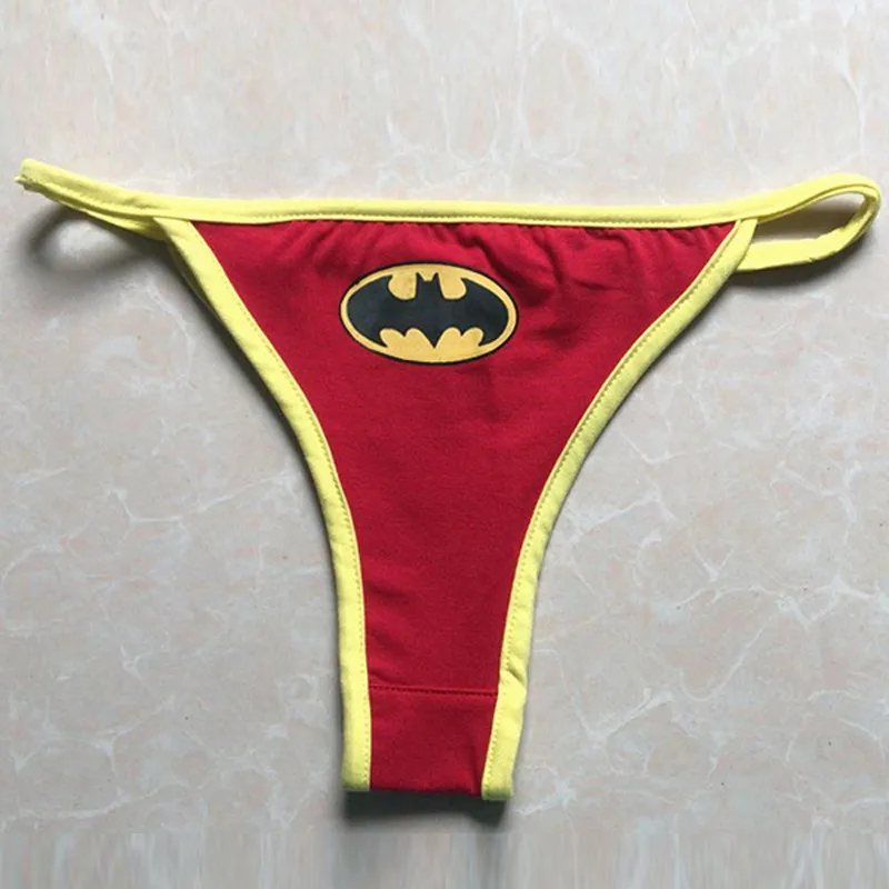 Сексуальное женское нижнее белье с супергероями, Бэтменом, капитаном Америкой, Суперменом, трусики-стринги, нижнее белье - Цвет: 8