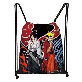 

Anime One Piece Naruto Dragon Ball Boys Cartoon Drawstring Bag Backpack Daily Casual knapsack Drawstring Bags Storage Bags
