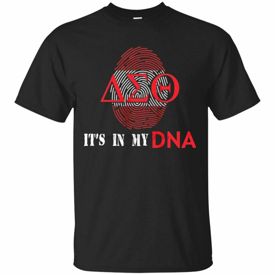 

Delta DST Sigma Sorority Theta DNA Paraphernalia Back Navy T-Shirt Men Women