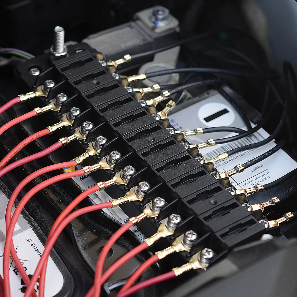 12 способ DC12V-32V автомобильный лопастной блок держатель с винтовой гайкой терминал предохранитель коробка держатель для автомобиля автомобильный Грузовик морской лодки