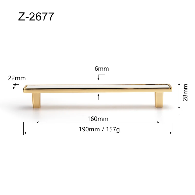 Кожа золото+ белый/ручки шкафа американский стиль твердый кухонный шкаф ручки для выдвижных ящиков оборудование для обработки мебели - Цвет: Z-2677-160