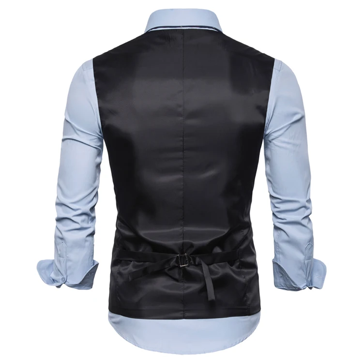 Ouma Для мужчин's костюм в полоску жилет Бизнес Slim Fit вечерние Для Мужчин's однобортный плюс-Размер затрудняетесь в выборе правильного размера? Жилет Для Мужчин's