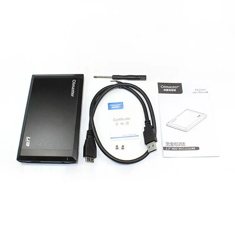 OImaster EB-230U3 2,5 дюймов USB3.0 на SATA 5 Гбит/с Алюминиевый футляр для внешнего накопителя HDD жесткий диск коробка для компьютера ноутбука ПК