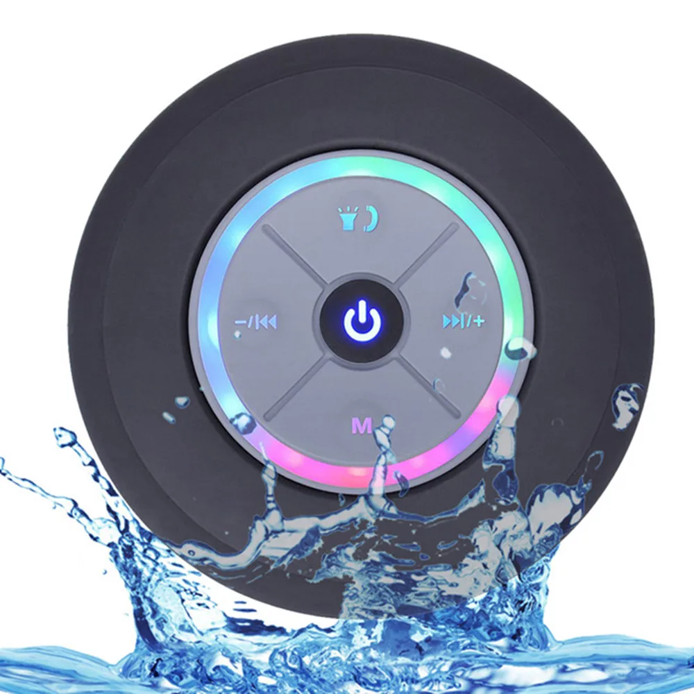 Altavoz Bluetooth Altavoz manos libres portátil altavoces Altavoz Bluetooth ducha impermeable coche inalámbrico de manos libres de música micrófono para portátil
