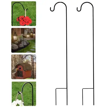 

1pc Shepherd Hooks Plant Hook Garden Stake Outdoor Plant Stand Hanger Useful Sturdy Yard Hanging Supply for Yard Home