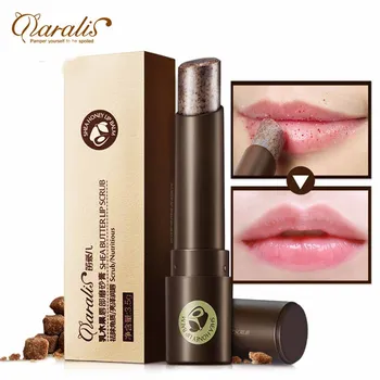 

3.5g Shea Butter Lip Scrub Lip Balm Lips Care Makeup Nourish Moisturizer Anti Aging Exfoliating Remove Dead Skin Women Cosmetic