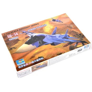 

1/144 Scale DIY Military Model Sukhoi Su-34 Fullback Duckbill Fighter-bomber DIY ABS Plane Model Toy For Gift,Kids