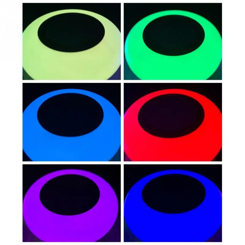 E27 умный беспроводной bluetooth-динамик для воспроизведения музыки, RGB цветной светодиодный музыкальный лампочка с яркой яркостью, светильник для праздника