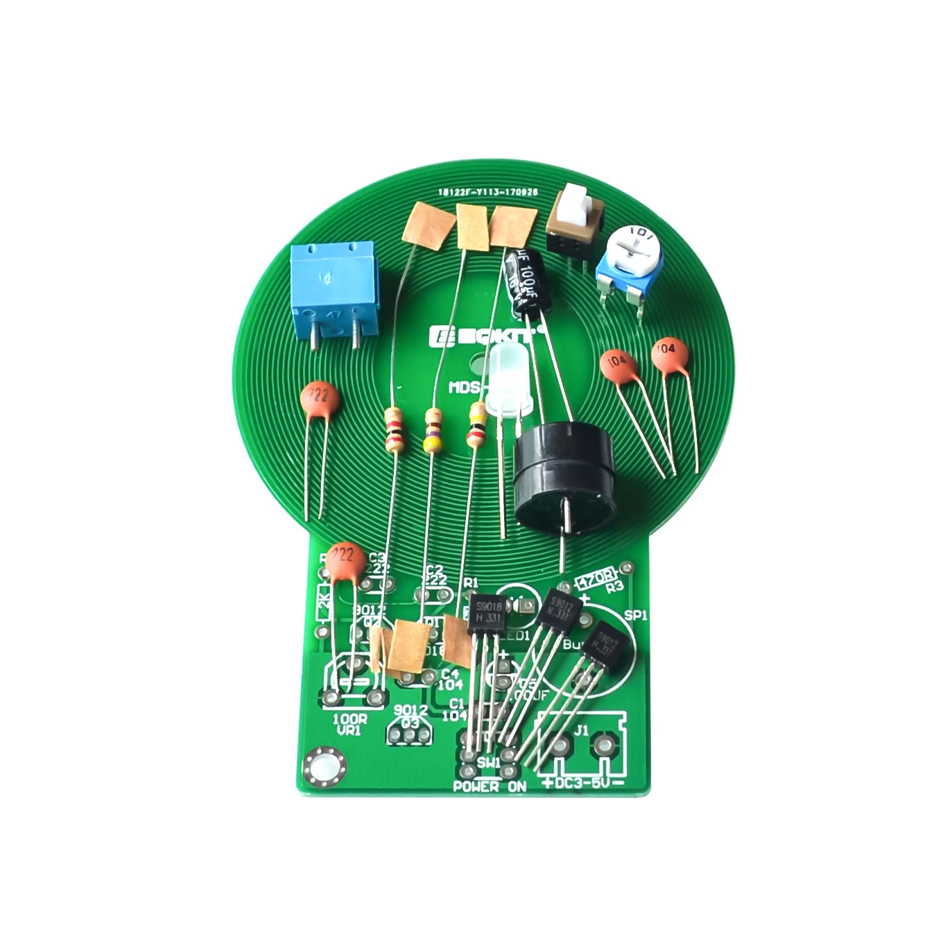 DIY Metal Detector Kit - Non-contact Sensor Board Module (DC 3V-5V)