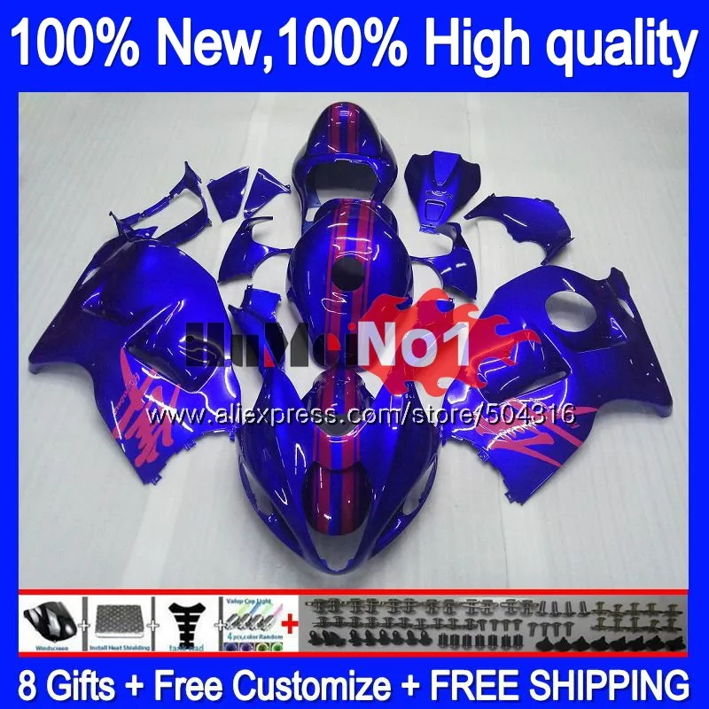 Корпус для SUZUKI Hayabusa GSXR-1300 GSXR 1300 27MC. 19 Синий Розовый GSXR1300 1996 1997 1998 1999 2000 2001 96 97 98 99 01 обтекатель