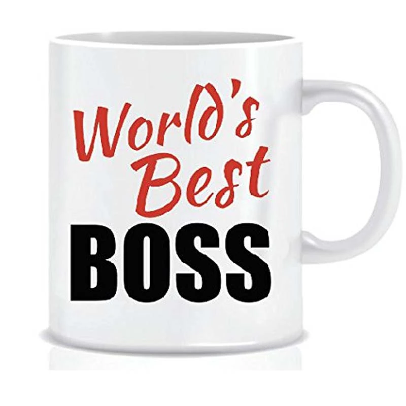 World's Best Boss Funny Mug Design With Saying - Coffee Mug Gift Box - Mug  In Decorative Blue Ribbon Box - 11 Oz - Gifts For Fam - Mugs - AliExpress