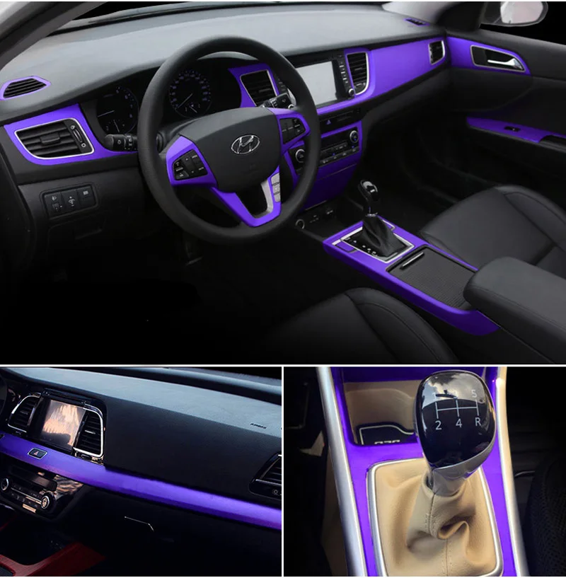 Metallic Brushed Purple Vinyl Wrap Sticker-6