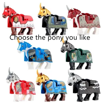 

City friends DIY toy model building blocks animal war knight horse game for kids toys gifts