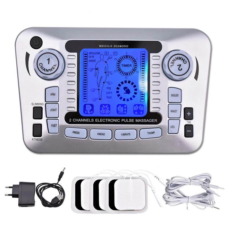 Therapy-Machine Massager Relief-Tool Muscle-Stimulator-12modes Tens Ems Pain Electric